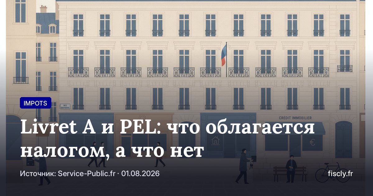 Livret A и PEL: что облагается налогом, а что нет